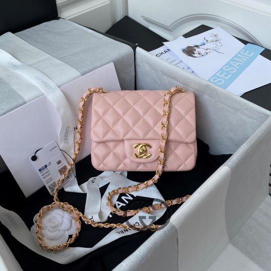 Chanel Flap Pink with Gold hardware Bag 1115 17cm for Sale in Pompano  Beach, FL - OfferUp