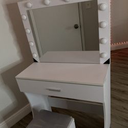 Vanity With Stool