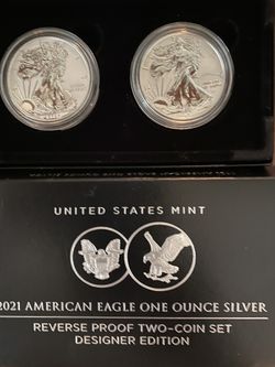 2021 AMERICAN EAGLE DESIGNER EDITION TWO COIN SET