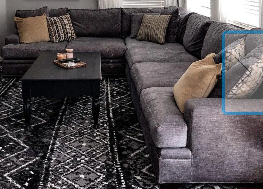 Cindy Crawford Home 6 Piece Sectional Grey