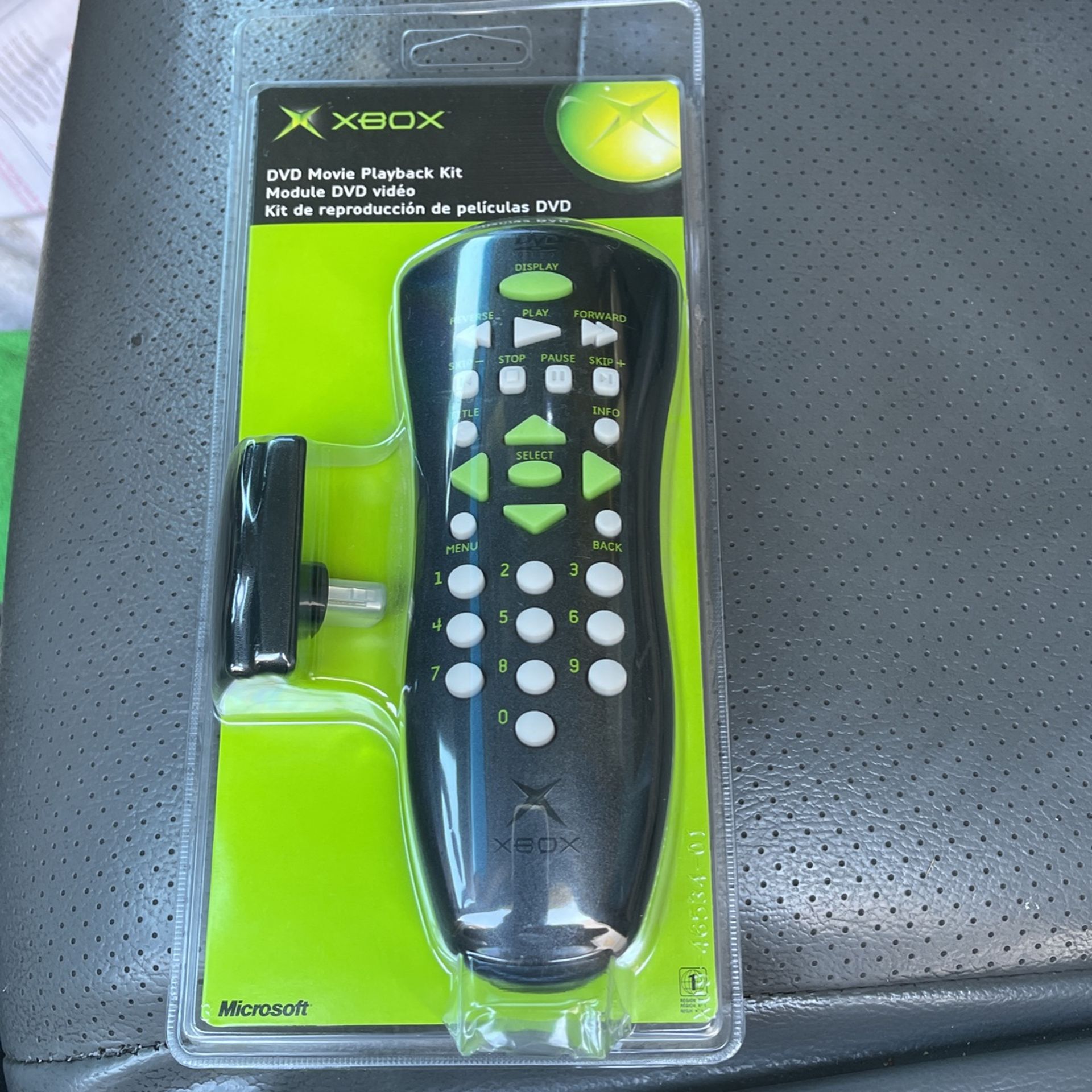 XBox DVD Movie Playback Kit Module DVD video Microsoft Remote Factory sealed
