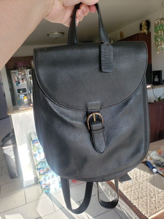 Vintage Coach Leather Backpack