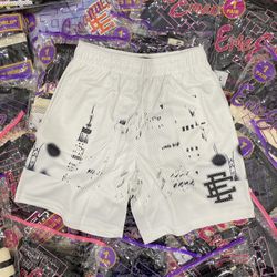 Eric Emanuel White Skyline Shorts 