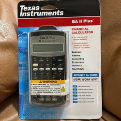 Texas Instruments BA 2 Plus Financial Calculator NEW