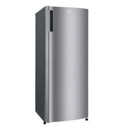 LG 6.0 cu. ft. Single Door Refrigerator with Inverter Compressor and Pocket Handle in Platinum Silver