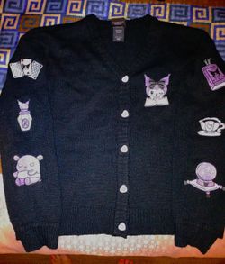 Kuromi Fortune Teller Skimmer Girls Cardigan