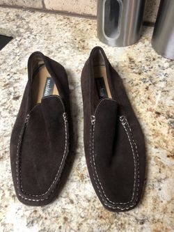 Chocolate brown suede loafers Size 11