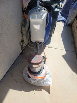 Industrial floor buffer and shampoo machine