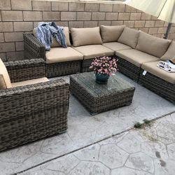 Patio furniture large sectional