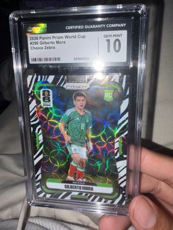 Gilberto Mora Zebra Choice 2026 Prizm World Cup rookie card