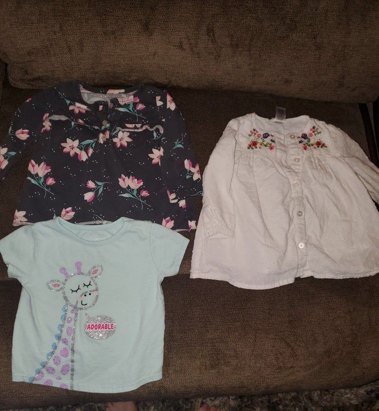50 PIECES GIRL'S 18 MONTH - 2T CLOTHES