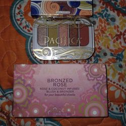 Pacifica blush & bronzer + Tomboy vibe eyeshadows