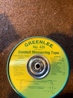 Greenlee where measuring tape strong enough to pull your way or in