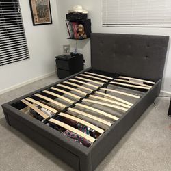 Full Bed Frame W/ Mattress