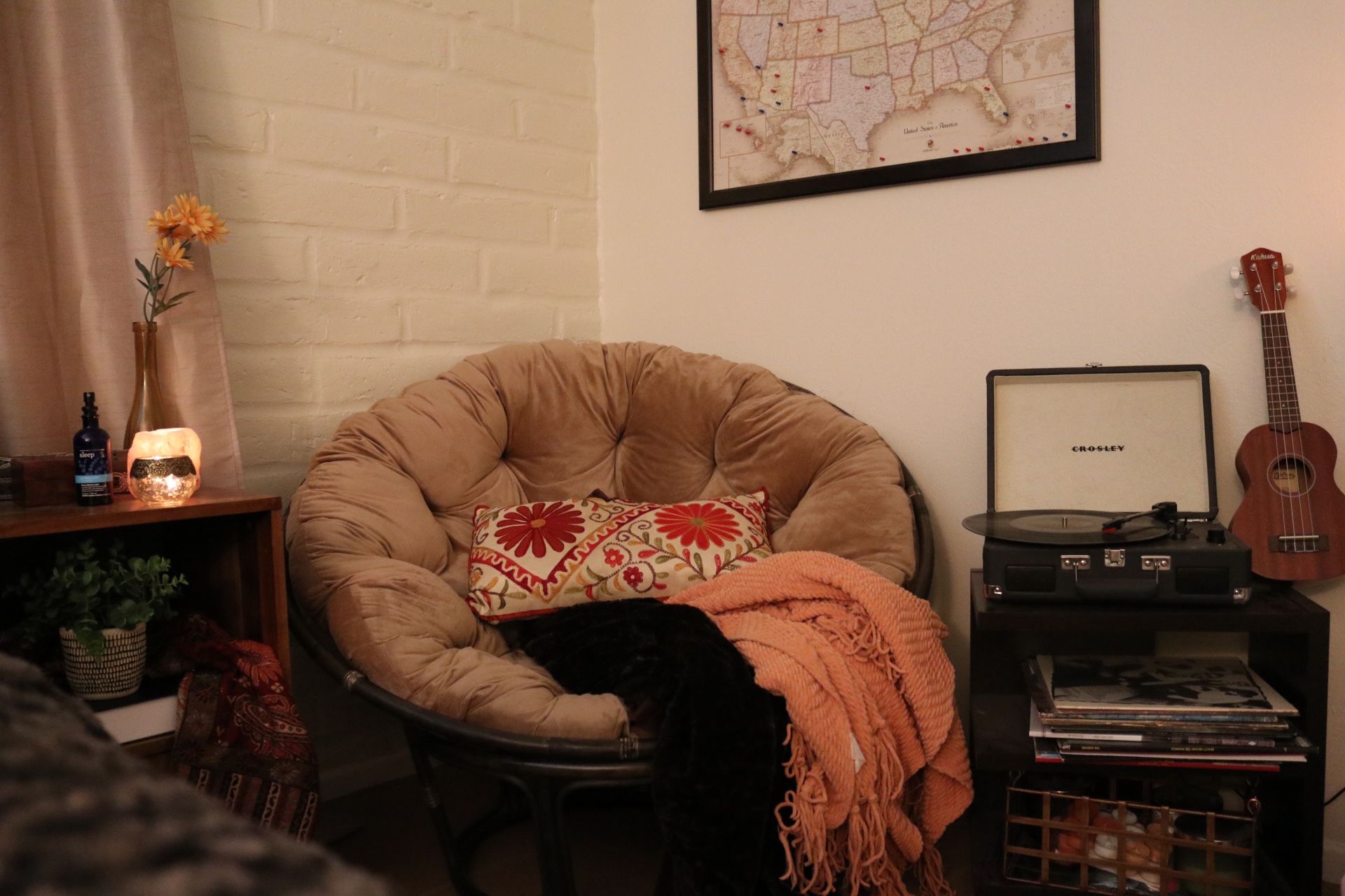 World Market Papasan Chair + Cushion