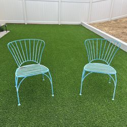 Vintage Light Blue Chairs