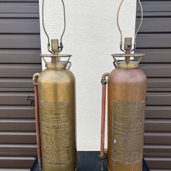 Vintage Fire Extinguisher Lamps