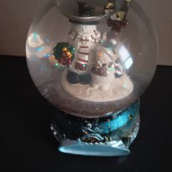 Vintage Holiday Father And Son Snowman Beautiful 