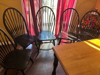 Black dining room chairs