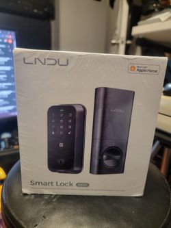 Smart Lock HK01, Keyless Entry Door Lock with Ap HomeKey, Fingerprint Deadbolt.