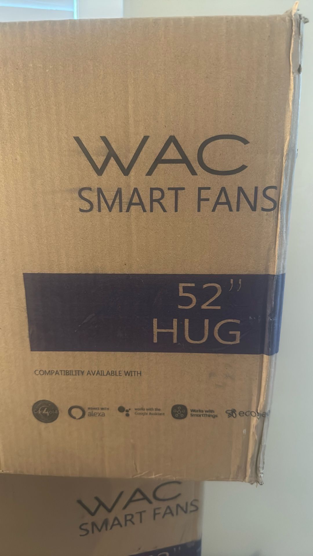 WAC Smart Fan HUG 52″ – Brushed Nickel | Alexa + Google Smart Home Ceiling Fan | Brand New Sealed