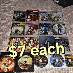 Ps3 Playstation 3 Games $ ( $7 Each )