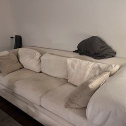 Cozy white couch