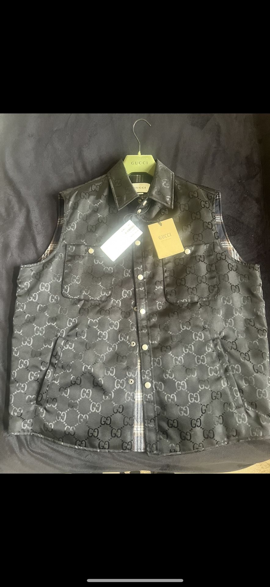 Authentic GG GUCCI VEST SZ L US