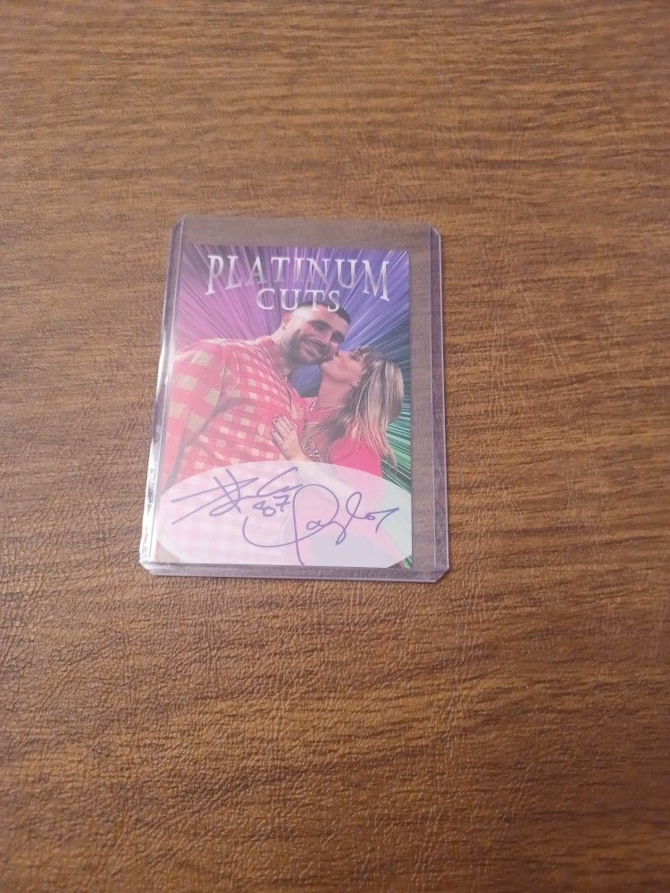 Taylor Swift Travis Kelce Platinum Cuts Facsimile Autos Only 1,000 Made 
