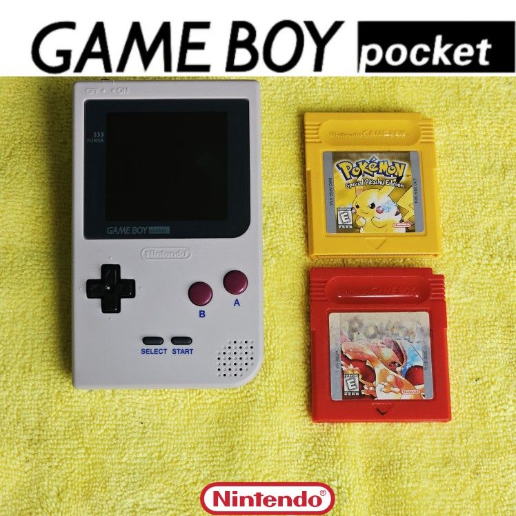 Nintendo GameBoy Pocket With Pokémon Red And Pokémon Yellow