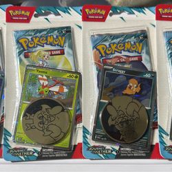 Pokémon TCG Blister Packs (4 Total) – Sealed w/ Promo & Coin 🔥