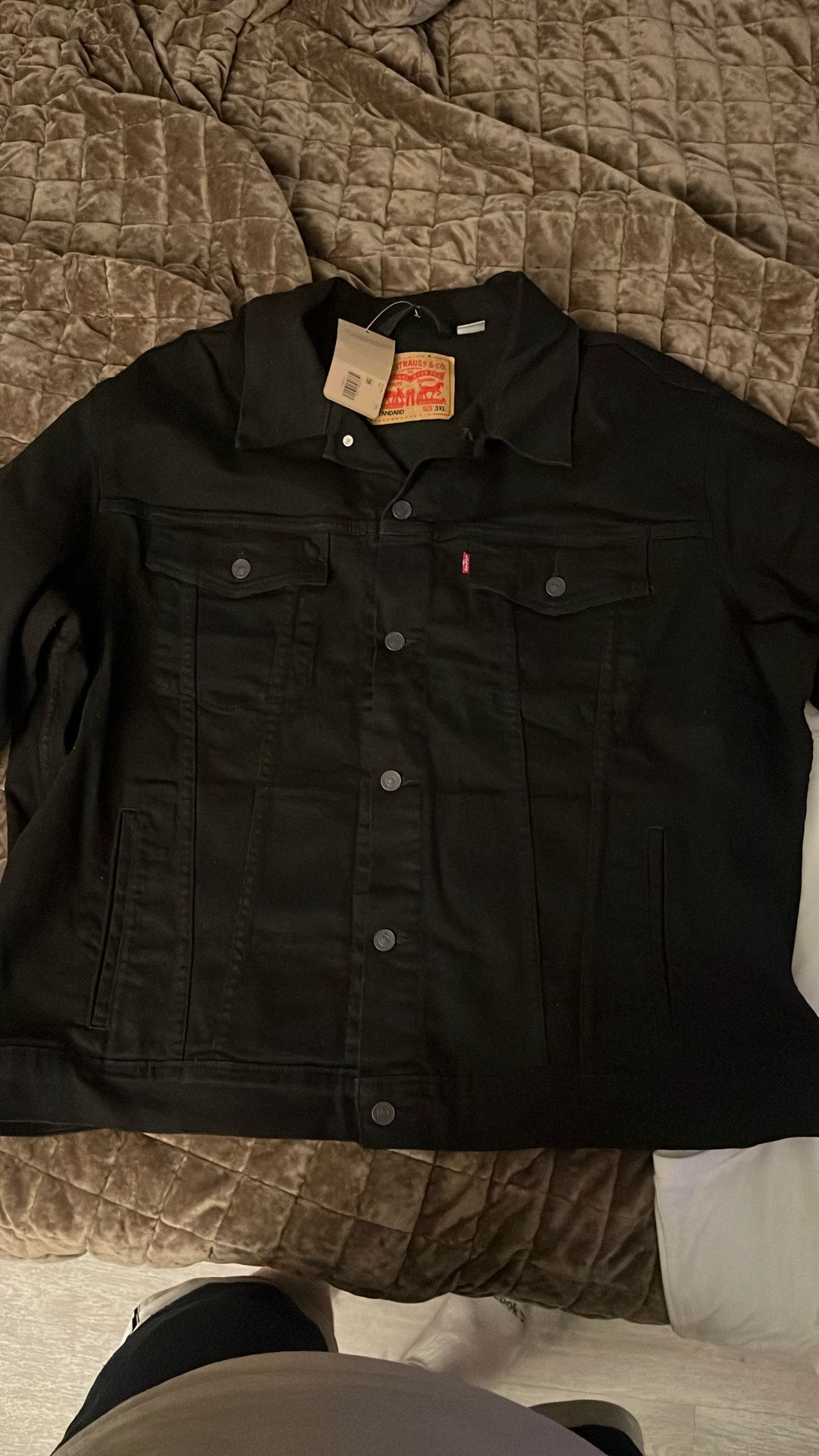 Levi’s 3XL Men’s Jacket Hoodie – New w/ Tags | Levi Strauss & Co. Men’s Standard Fit 3XL – $89 MSRP | New Levi’s Big & Tall Black Hoodie 3XL