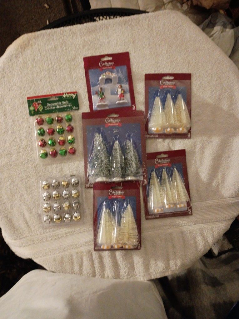 Christmas Bells And Little Trees And Honest For Villages