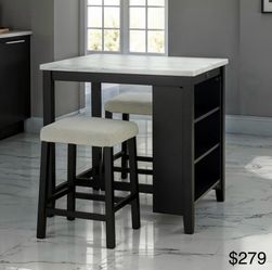 Counter height dining table set