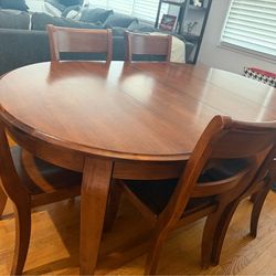 Wood dining room set
