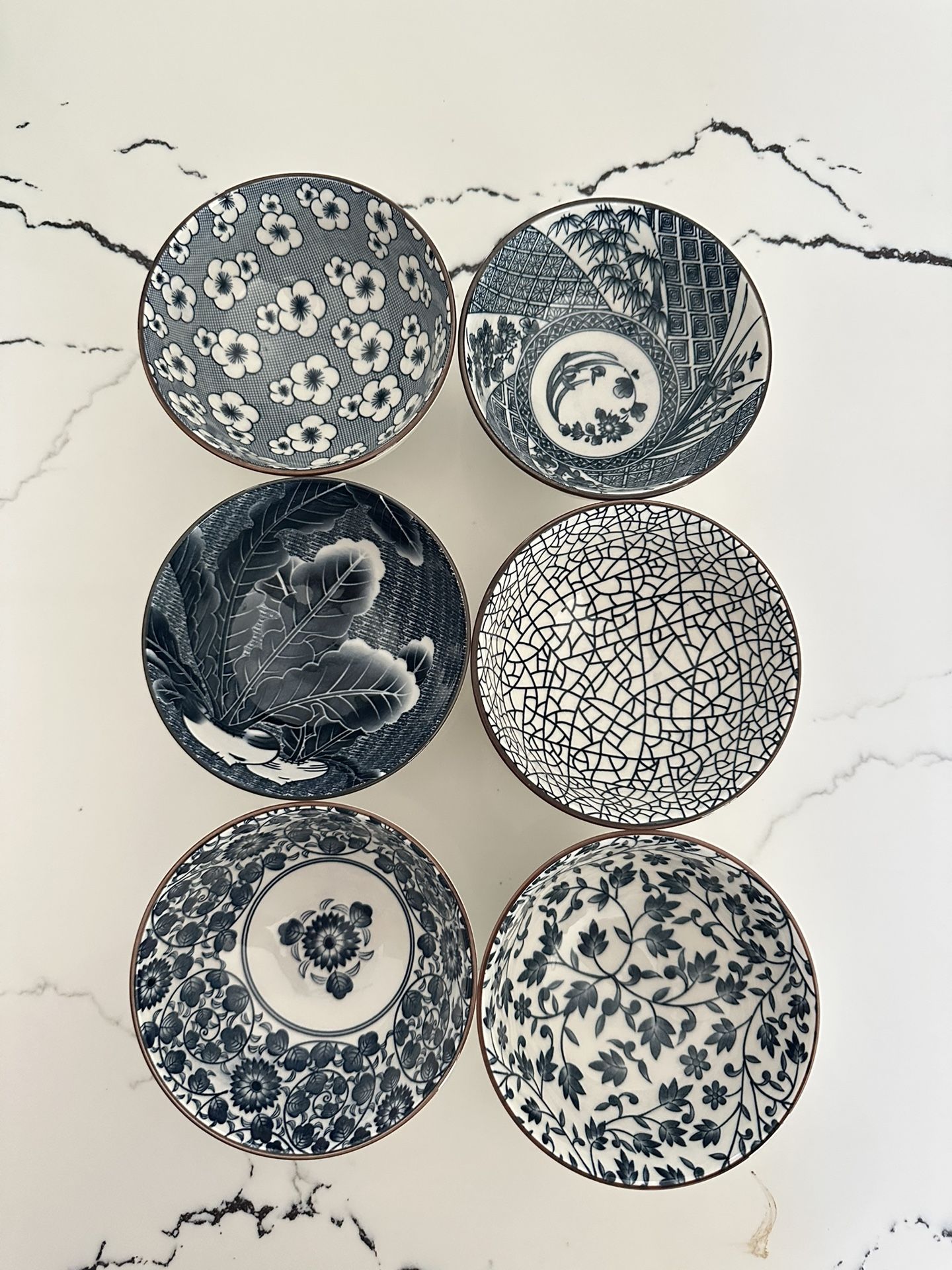 Blue And White Ceramic Rice Bowl 