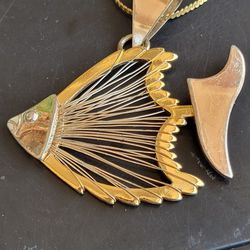vintage fish pendant 
