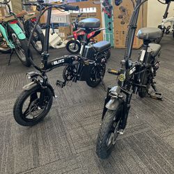 BLITZ RS Foldable Electric Bike With Rear Seat 500W/48V