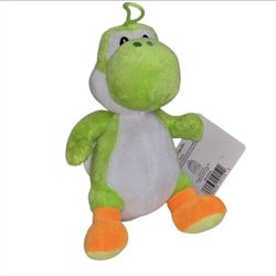 Nintendo Super Mario Bros Yoshi Plush 7" Stuffed Animal Green Hoop