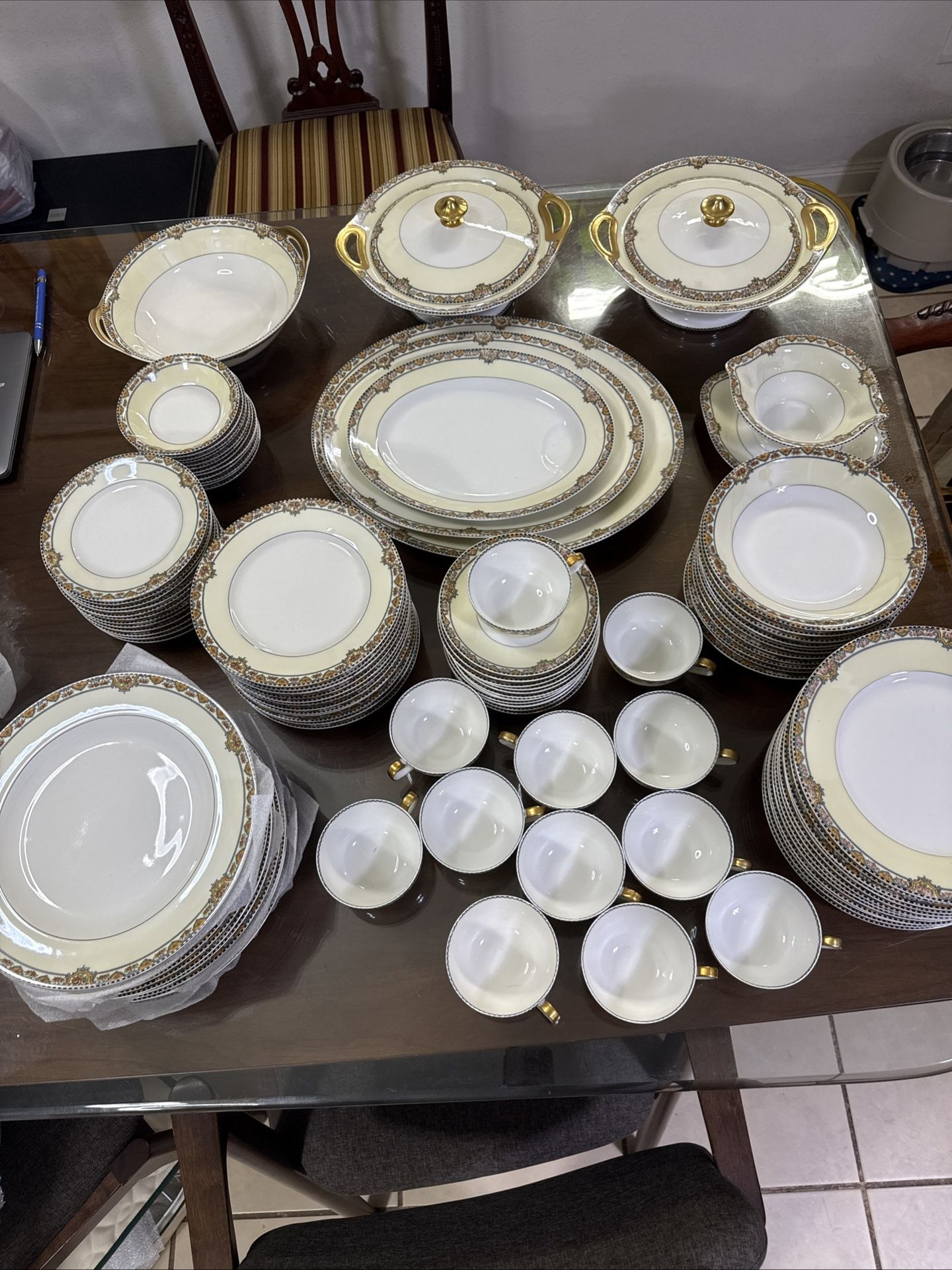 Haviland Limoges 1096b 1906 Set For 12 103 Pieces Beautiful
