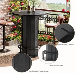 Round bar table