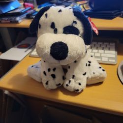 Ty Pluffies- Dotters The Dalmatian Dog 9 Inch MWMT Stuffed Plush Toy