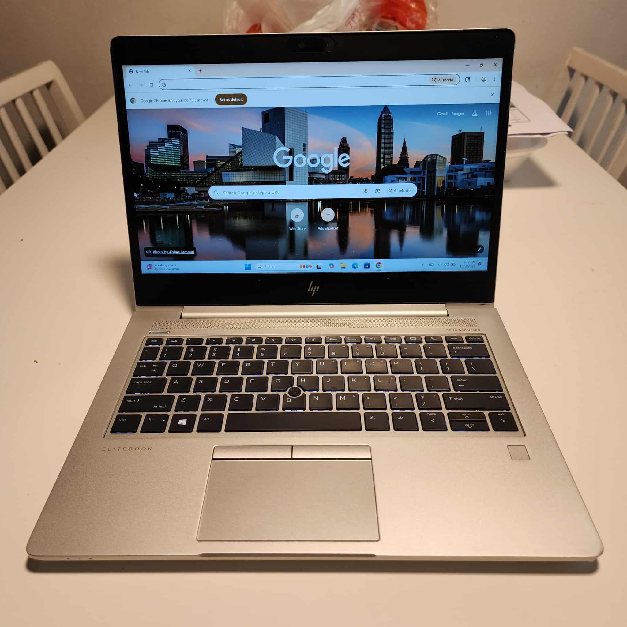 HP EliteBook 735 G5 laptop 14-inch AMD Ryzen 3 PRO 2300U 8GB RAM 120GB SSD Windows 11 pro. Microsoft office installed. Nothing wrong. ** NO TRAD