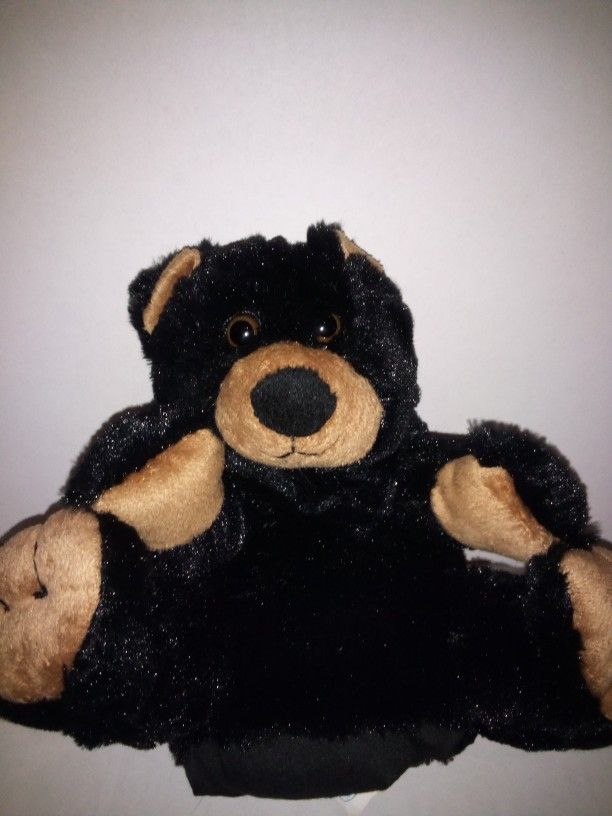 Adorable9" Wishpets Black Bear hand puppet stuffed animal Brand New Super Cute Super Soft. Excellent Condition. Shiny coat and Bright eyes.