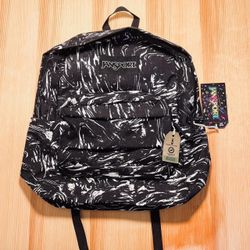 JanSport SuperBreak Backpack Marbled Motion Black