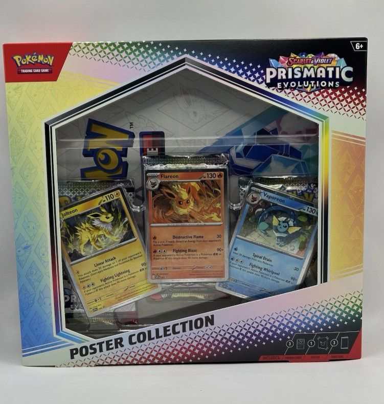 Pokemon Scarlet & Violet Prismatic Evolutions Poster Collection Box