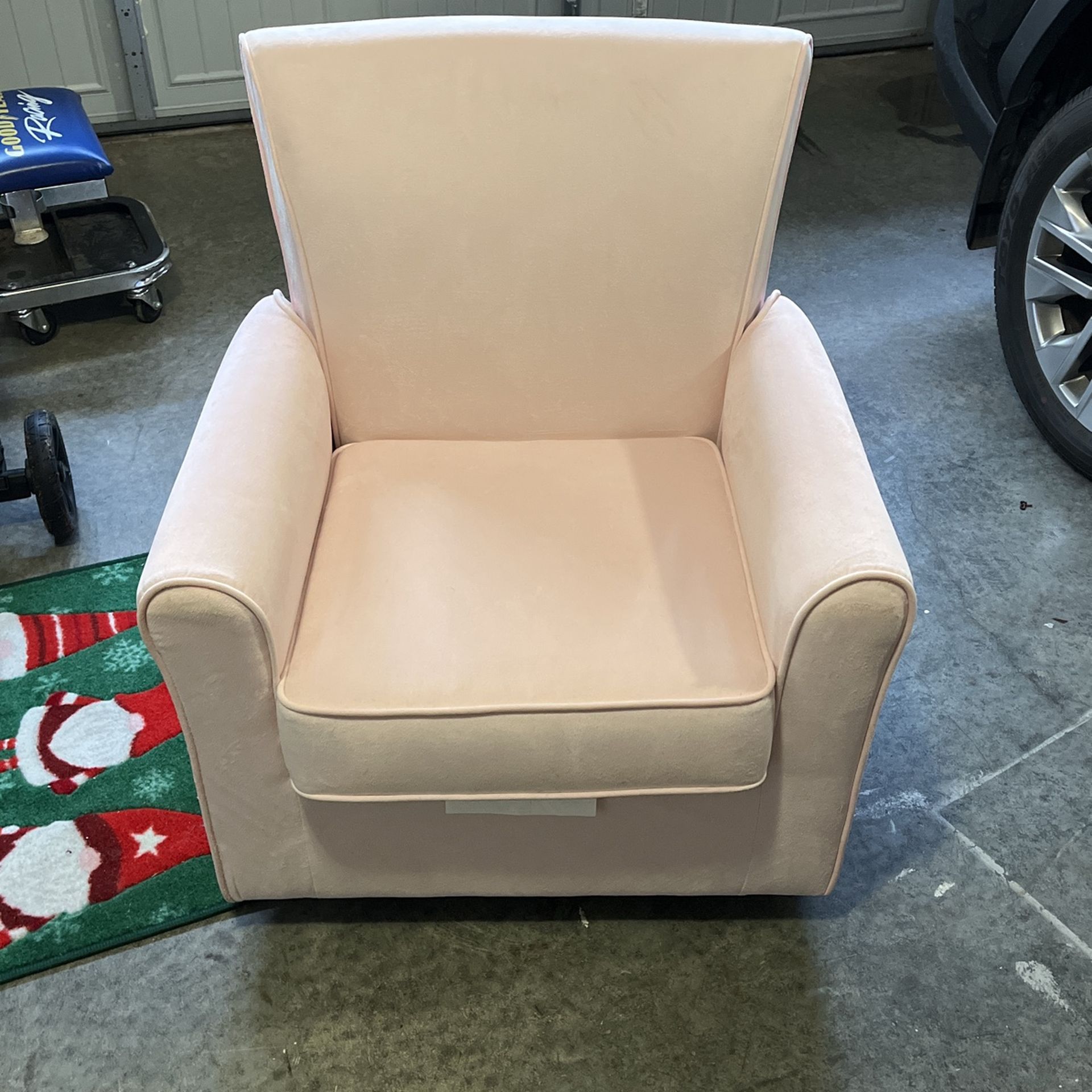 Pink Swivel/gliding Chair