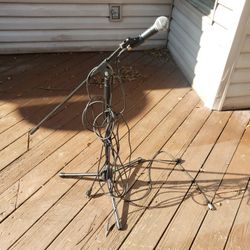 Shure Microphone And Stand