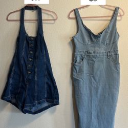 Denim Romper/Dress