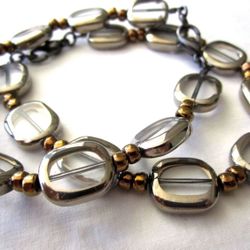 Chic Metallic Handmade Toho Bead Bracelet-Handmade